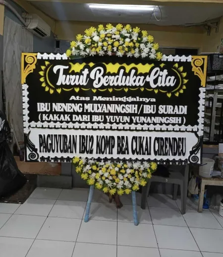 Papan Bunga Duka Ujungjaya Widasari